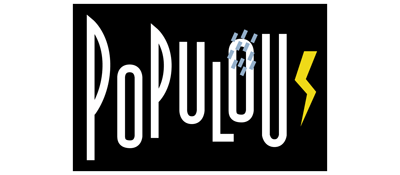 Populous logo for Sega Mega Drive